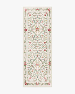 Deck the Halls Cream Multicolour Runner Rug