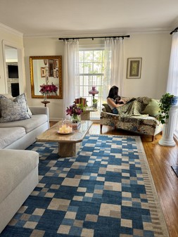 Blake Blue Tufted Rug