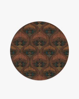 Matthew Williamson Pluma Rosewood Rug 185 Round Flatwoven - £339.00