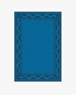 Matthew Williamson Serpent Border Azure Rug 120x185 Flatwoven - £249.00