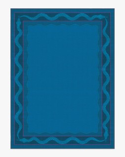 Matthew Williamson Serpent Border Azure Rug 275x365 Flatwoven - £799.00