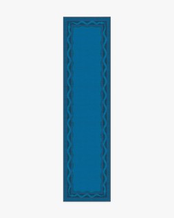 Matthew Williamson Serpent Border Azure Rug 57x305 Flatwoven - £249.00