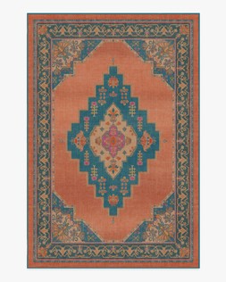 Matthew Williamson Sunset Bazaar Tropic Coral Rug 185x275 flatwoven - £419.00