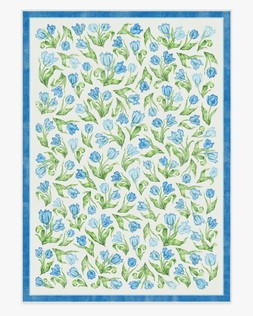 Mrs. Alice Garden Party Blue Rug