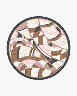 Portobello Road Soft Pink & Black Rug