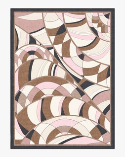 Portobello Road Soft Pink & Black Rug