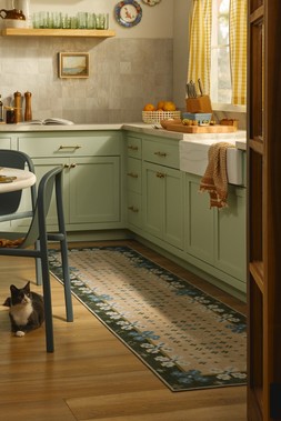 Clove Navy Rug by Anthropologie - Runner 75 x 215 £189