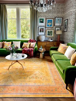 Iris Apfel Colourful Loom Mango Rug