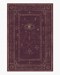 Velith Burgundy Flatwoven Rug