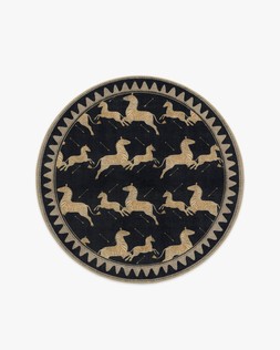 Zebras Black & Natural Rug