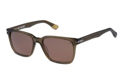 Botaniq Men’s Crystal Khaki Green/Brown Sunglasses