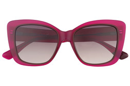 Botaniq Women’s Rich Crystal Berry Sunglasses With Pink Laminations/Grey Gradient