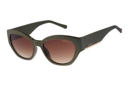 Radley Westwell Gloss Solid Khaki With Gold Metal/Brown Sunglasses