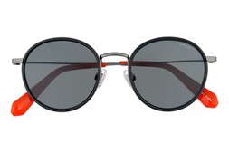 Superdry Round Dark Gunmetal/Black/Grey Sunglasses