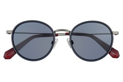 Superdry 5041 Round Gunmetal/Crystal Blue/Grey Sunglasses