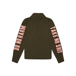Do No Harm Take No Shit Funnel Neck Jumper £180