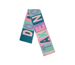 Do No Harm Take No Shit Scarf in Violet & Teal £110