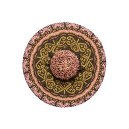 Fairisle Fiadh Beret Tam in Kelp £55