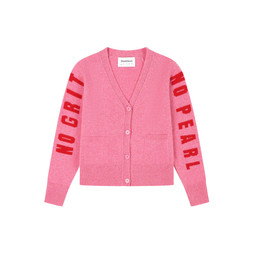 No Grit No Pearl Cardigan in French Rose £180