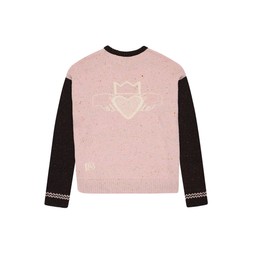 Saoirse Jumper in peat & pink £195