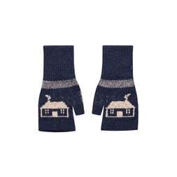 Teachín Wristwarmer in Atlantic & Oat £42