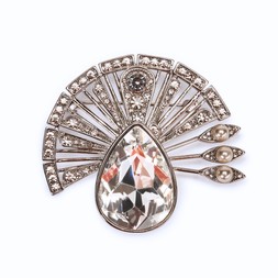 Crystal Deco Fan Brooch £39 by Lovett and Co