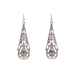 CRYSTAL FILIGREE DROP EARRINGS £34 BY LOVETT & CO