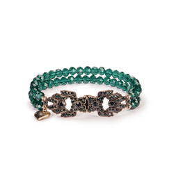 EMERALD GREEN ART DECO BRACELET £34 BY LOVETT & CO