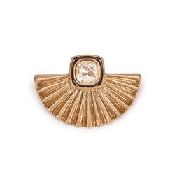 Gold Fan Deco Brooch £25 by Lovett and Co