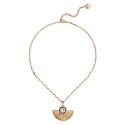 Gold Fan Deco Pendant Necklace £29 by Lovett and Co