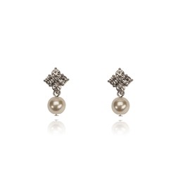 GRACE KELLY INSPIRED CRYSTAL AND PEARL DROP EARRINGS £26 BY LOVET & CO