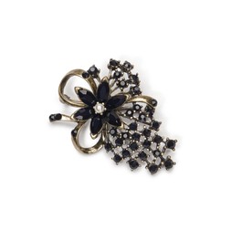JET MIRIAM HASKELL STYLE BROOCH £34 LOVETT & CO