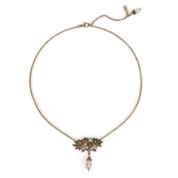 N ART NOUVEAU FLORAL PENDANT NECKLACE £30 BY LOVETT & CO