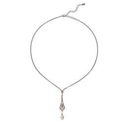 Pearl and Crystal Pendant Necklace £29 by Lovett and Co