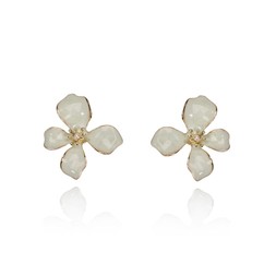 PISTACHIO FLOWER STUD EARRINGS £26 BY LOVETT & CO