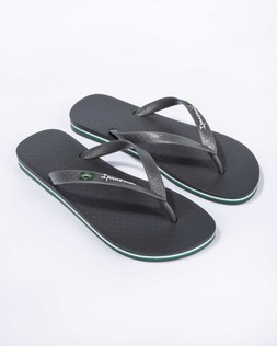 Mens Classic Brazil II Flip Flops Grey - £20