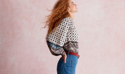 Emmy Embroidered Long Sleeve Top White