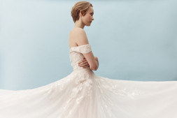 Luciane Off-Shoulder Wedding Dress Ivory