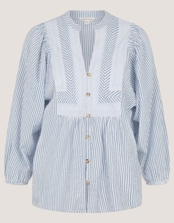 Callie Stripe Blouse Blue