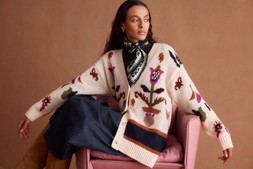 Hera Floral Handknit Cardigan