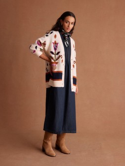Hera Floral Handknit Cardigan