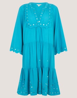 Maddie Mirror Midi Kaftan Teal