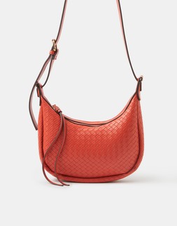 Woven Scoop Crossbody Bag
