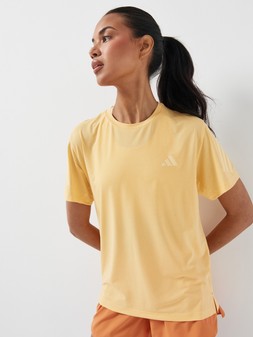 adidas Women's Running Adi365 Iconic Stripes T-Shirt - Yellow €35 at Very.ie