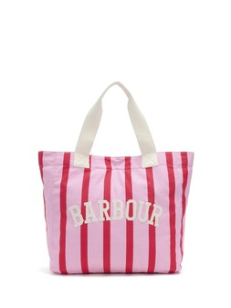 Barbour Emily Stripe Tote Bag - Cherry Blossom €80 at Very.ie