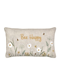 Catherine Lansfield Bee Happy Filled Cushion 30x50 Natural €25.99 at Very.ie