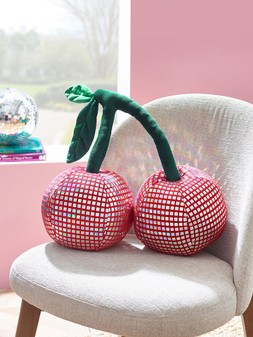 Catherine Lansfield Disco Cherries 3d Cushion €19.99 at Very.ie