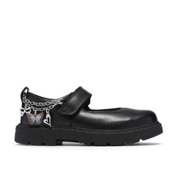 Clarks Junior Lorcam Charm Leather Shoe - Black €62 at Very.ie