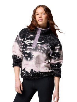 Columbia Women's Helvetia Ii Printed Cropped Half Snap Fleece - Purple €85 at Very.ie