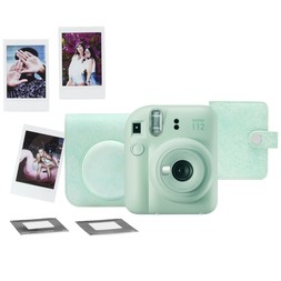 Fujifilm Instax Mini 12 Instant Camera with Case, Photo Album, Stickers & 10 Shot Film Pack €99 at Very.ie
